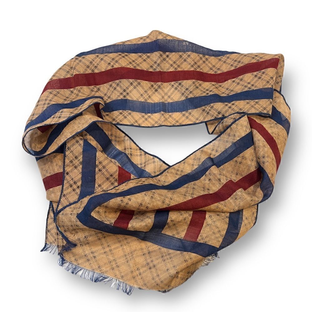 Albert Nipon Vintage Silk Wool Blend Scarf